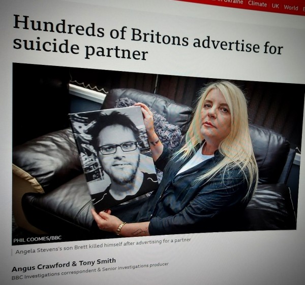 Hundreds of Britons advertise for suicide partner