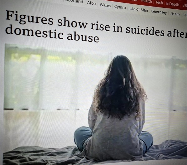Figures show rise in suicides after domestic abuse