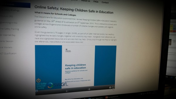 Online Safety; Keeping Children Safe in Education  What it means for Schools and Colleges