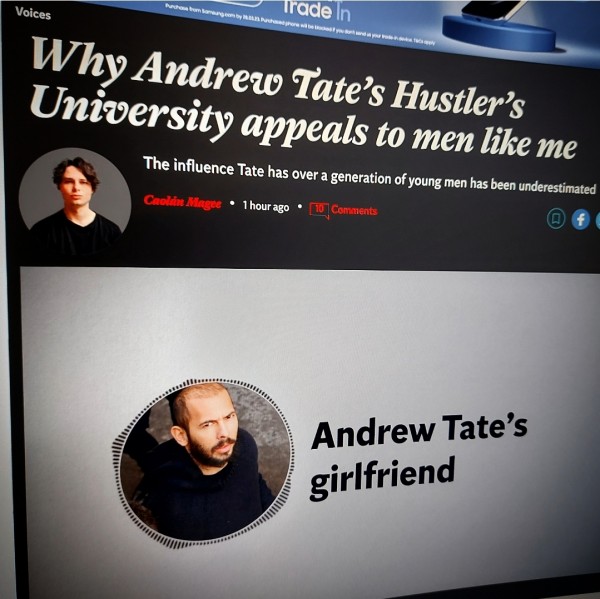 Why Andrew Tate’s Hustler’s University appeals to men like me