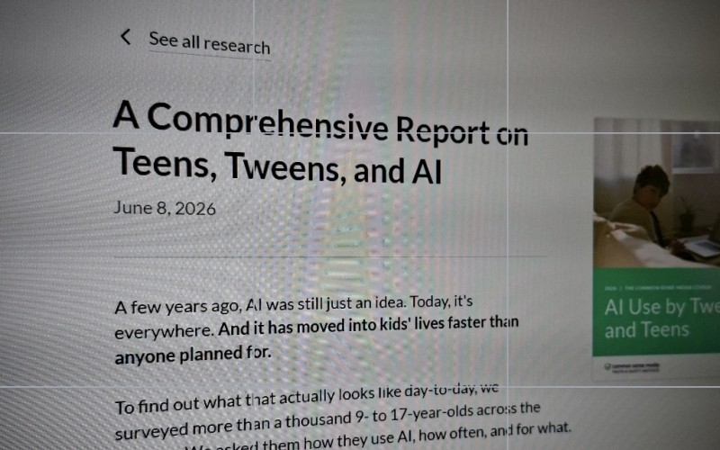 Report on Teens, Tweens, and AI by Common Sense Media