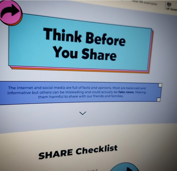 Think Before You Share - Share checklist