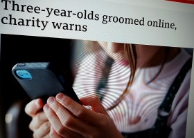 Three-year-olds groomed online, charity warns