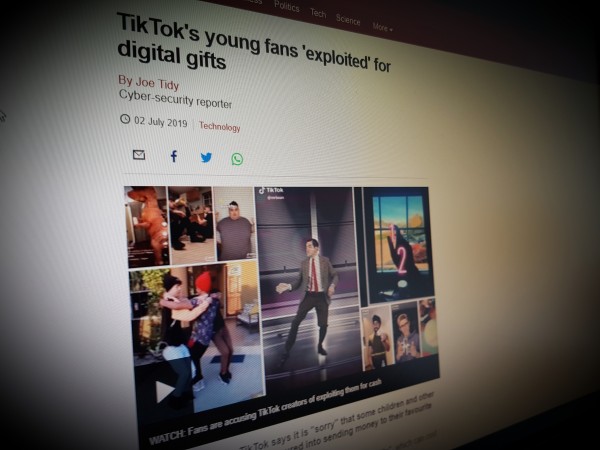 TikTok's young fans 'exploited' for digital gifts