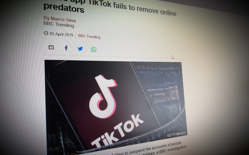 Video app TikTok fails to remove online predators