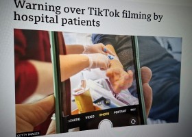 Warning over TikTok filming by hospital patients