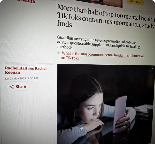More than half of top 100 mental health TikToks contain misinformation