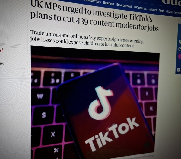 UK MPs urged to investigate TikTok’s plans to cut 439 content moderator jobs