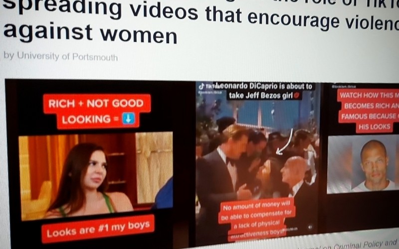 New research highlights the role of TikTok in spreading videos that encourage violence against women