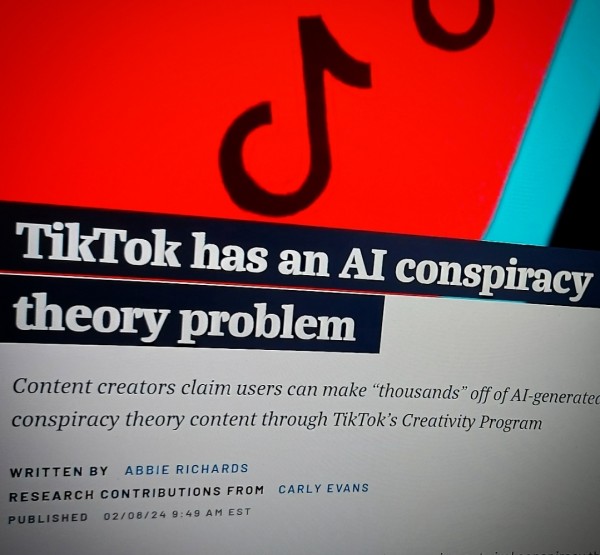 TikTok has an AI conspiracy theory problem