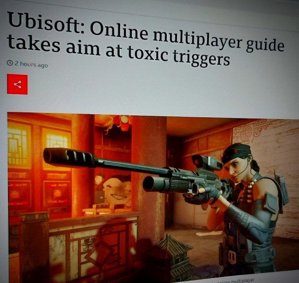 Ubisoft: Online multiplayer guide takes aim at toxic triggers