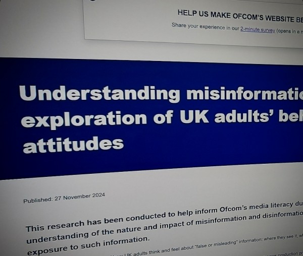 Understanding misinformation: an exploration of UK adults’ behaviour and attitudes