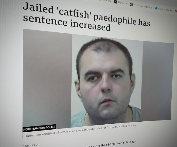 Jailed 'catfish' paedophile has sentence increased