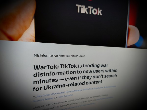 WarTok: TikTok is feeding war disinformation to new users 