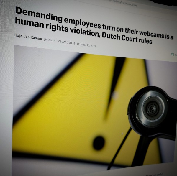 Demanding employees turn on their webcams is a human rights violation