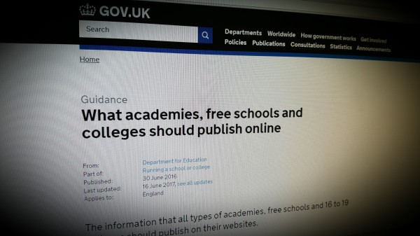 What academies, free schools and colleges should publish online