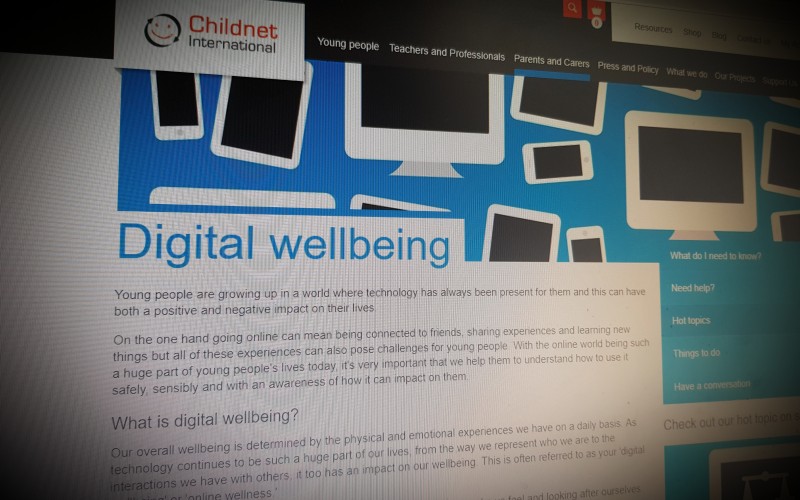 Digital wellbeing