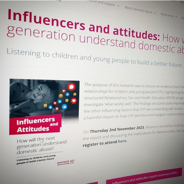 Influencers and attitudes: How will the next generation understand domestic abuse?