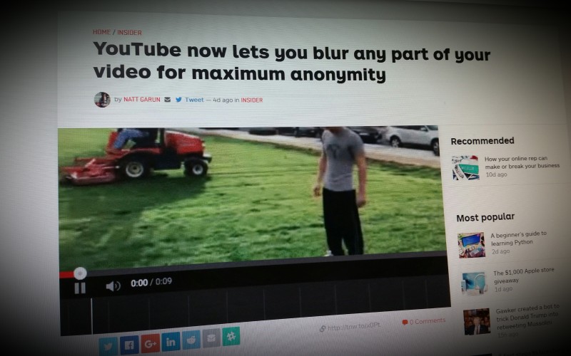 YouTube now lets you blur any part of your video for maximum anonymity